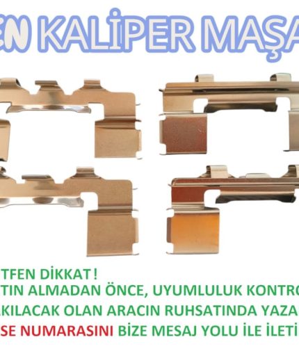 Nissan Pick Up, Terrano, Vanette ve Subaru Svx uyumlu fren kaliper maşası saç seti.